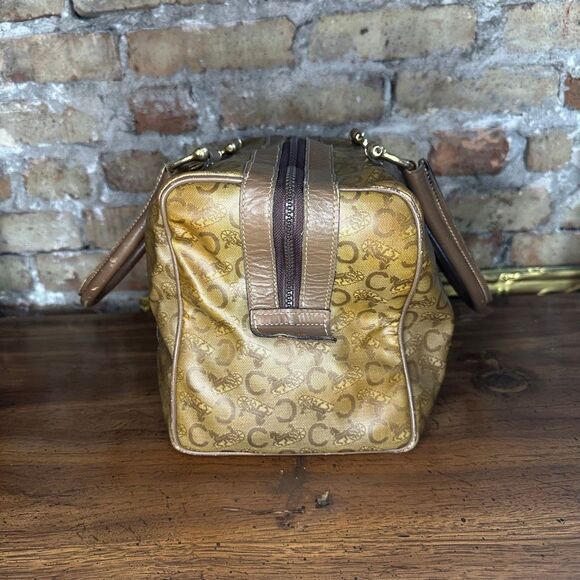 Vintage Celine Horse Carriage Monogram Coated Canvas Mini Boston Bag - Picture 5 of 16